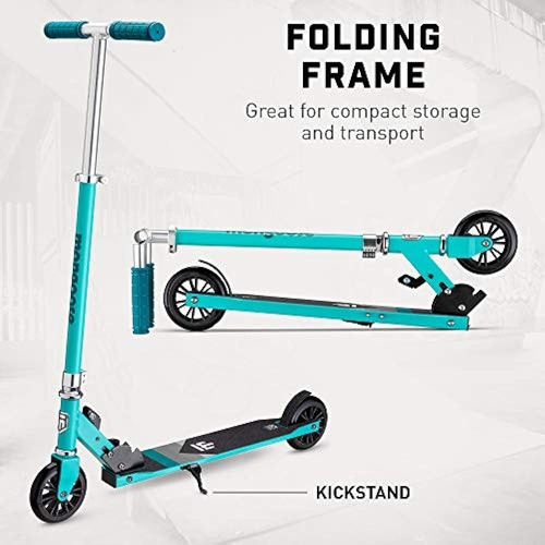 Manillar Plegable De La Serie Kick Scooter, Con Manubrios De