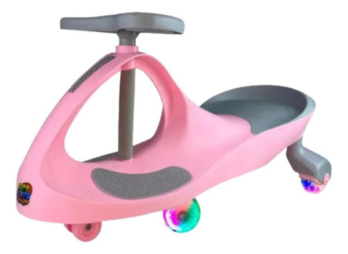 Carrinho Gira Gira Car Com Luz Nas Rodas - Brinquedo Fenix Cor Rosa-pálido