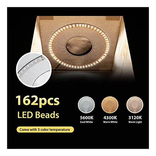Imagen 2 de 5 de Caja De Luz Para Fotos, Ailamey 16? X 16? Photo Box, 162 Led