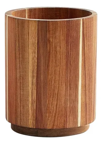 Porta Colher De Madeira - Rack De Talheres Organizador De .m