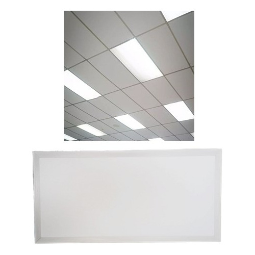 Panel Led Lampara 60x30cm 50w 6500k Empotrable Gypsum