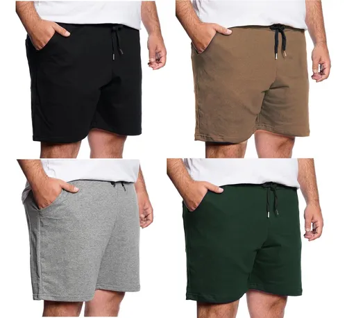 Pack X3 Bermudas Talles Especiales Hombre Algodon 6 Al 10