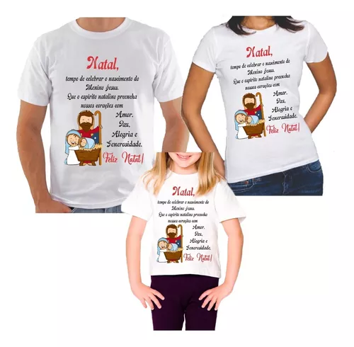 3 Camiseta Natal Personalizada Com Nome Familia - Ano Novo à venda em Santo  André São Paulo por apenas R$   Brasil