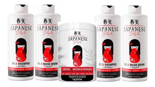 2 Kit Definitiva Japonesa Style + Btx Japonesa 1kg + Brinde