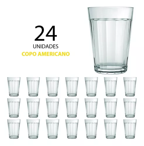 Jogo de copo americano com 24 unidades 190ml