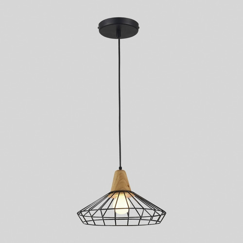 Lámpara Colgante Blix Metal Negro E-27 / Hb Led