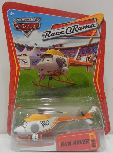 Disney Pixar Cars Helicoptero Ron Hover Con Camaras De Tv