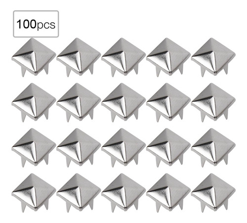 100 Pcs 9 Mm De Latón De Cobre Cuadrado Rechazas Accesorios