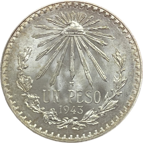 Moneda Peso Resplandor 1943, Plata 720