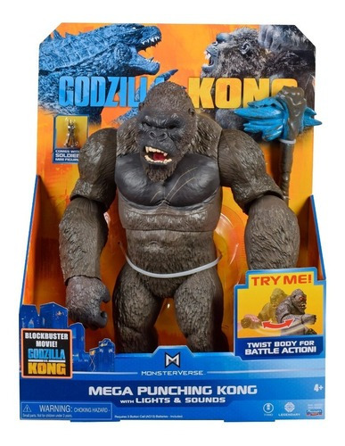 Playmates Godzilla Vs Kong 13 Mega Kong Con Luces Y Sonido