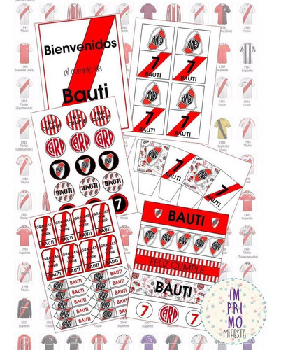 Kit Imprimible Personalizado River Plate