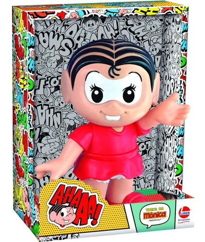 Imagem 1 de 2 de Boneca Vinil Turma Da Mônica - Monica Grande 30cm Lider 652