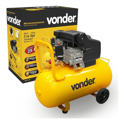 Motocompressor 25l Mcv 25 220v Vonder