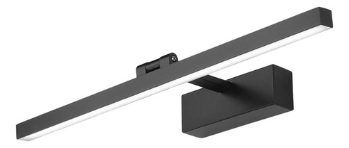 Espejo Led Luz Baño Los 50cm 12w Luz Blanca Negra