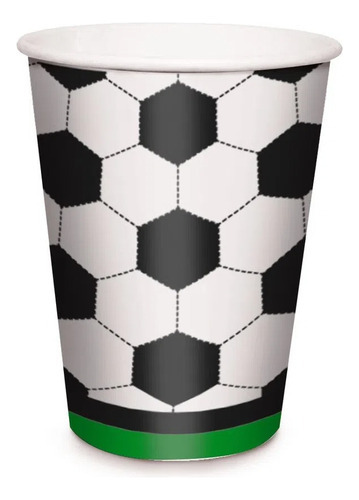 Copo Papel 240ml Festa Futebol C/8 Unid. Cromus Cor Decorado