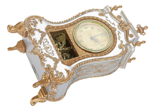 Qw Reloj De Mesa Vintage De Plástico, Estilo Antiguo,