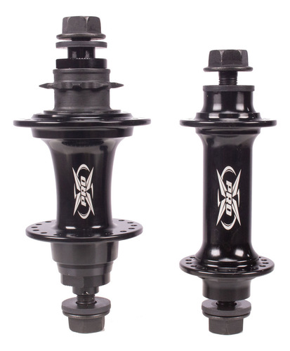 Par Cubos Pro-x Cog 9 Eixo 14mm Tras E 3/8 Diant. Barulhento Cor Preto