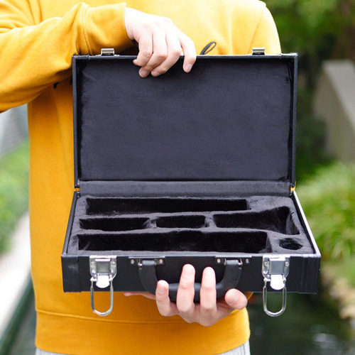 Tubo Negro Portable Clarinete Caso Anti-choque Clarinete