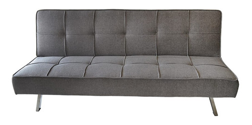 Futon Modelo Owen Sofa Cama Chenille Y Patas Metal Sillon