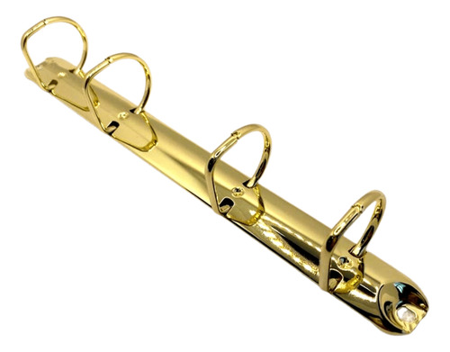Ferragem Fichário 4 Argolas Em D 25mm Dourado Tamanho A5