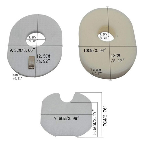 Kit De Filtros Para 2 Pk Para Shark Rocket Hv300, Hv301, Hv3