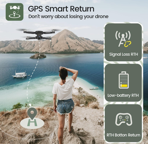 Holy Stone Hs175d Drone Gps Cámara 4k Rc Quadcopter (Usado)