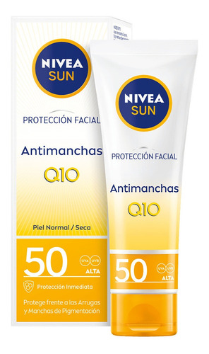 Nivea Protector Facial Antimanchas Antiedad Q10+ Fps50 50ml