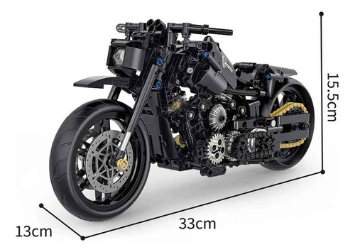 Bloques De Construcción Motocicleta Armable Harley Modelo