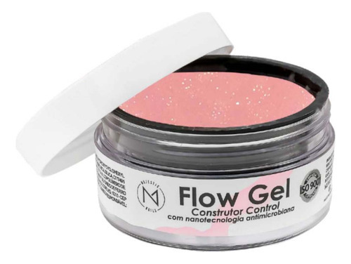 Flow Gel Para Unhas De Fibra Linha Construtor Control - 14g Cor Baby Brilho