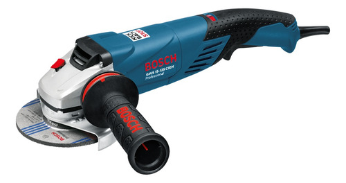 Esmeriladora angular Bosch Professional GWS 15-125 CIE color azul 820 W 120 V + accesorio