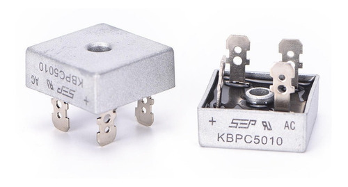 Imagen 2 de 10 de Puente De Diodo Rectificador 50a 1000v Kbpc5010 Diodos Hobb