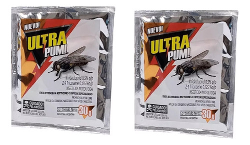 Ultra Pum 30g Cebo Granulado Repelente De Moscas X 2unidades