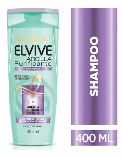 Shampoo Elvive Arcilla - mL a $54