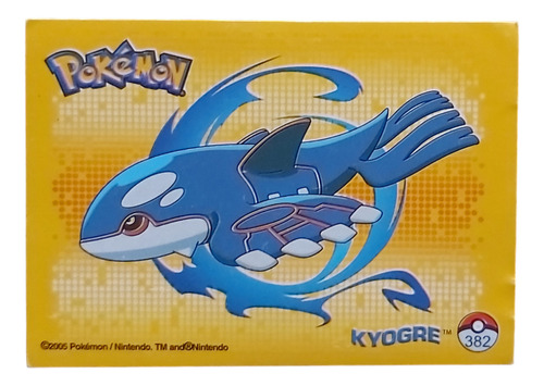 Figurita Kyogre Album De Oro Pokemon 