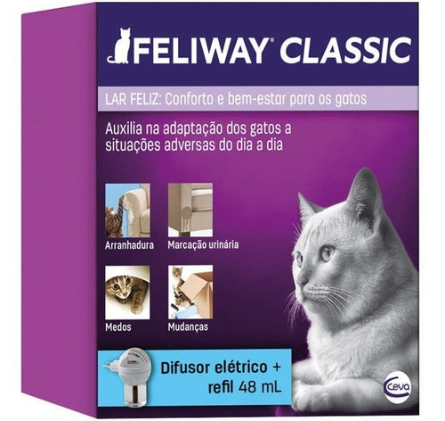 Feliway Classic Ambientador - Ceva (difusor + Refil 48 Ml)