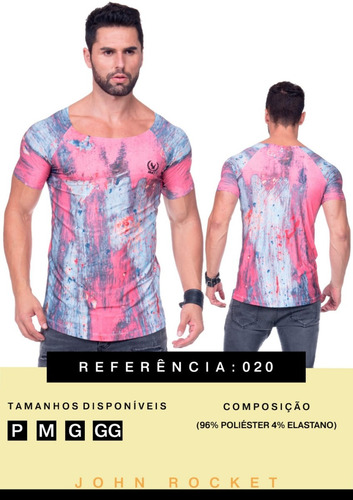 Imagem 2 de 5 de Camiseta John Rocket 2021 Raglan 020 Monstro Maromba Fitness