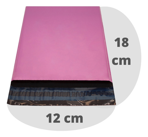 Envelope De Segurança Rosa 12x18 Kit 800 Un Correios Envios