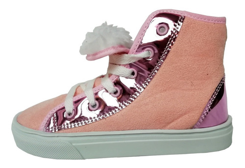 Imagen 2 de 4 de Zapatillas Nena/mujer Plataforma, Fluo, Espejadas 27 A 40