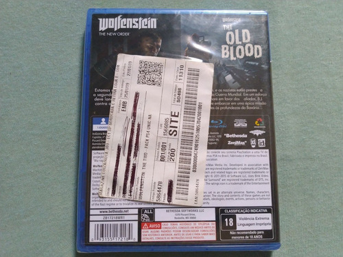 Wolfenstein: The Two-pack - Novo - Lacrado - Ps4