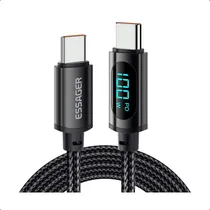 Comprar Cable Carga Rápida Usb C Essager 1m 100w Indicador Potencia