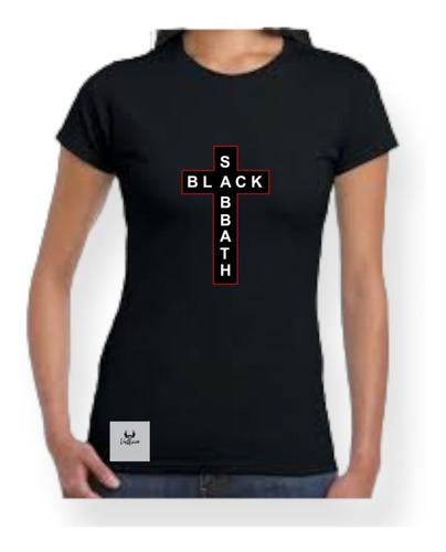 Playera Black Sabbath Cruz Dama