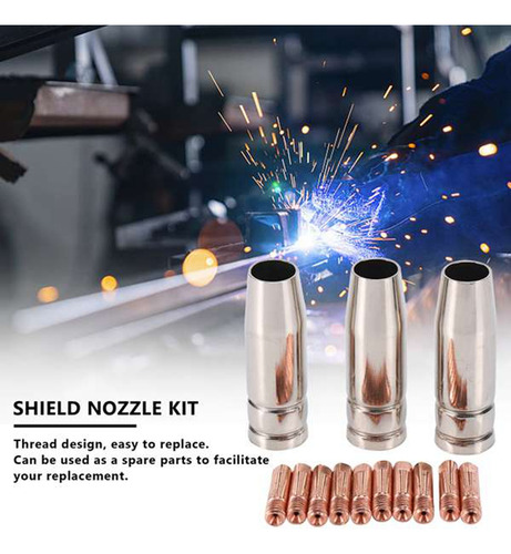 Para Kit De Antorcha De Soldadura Mb15 15ak Mig, Punta De Co