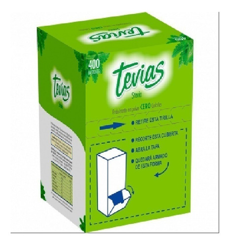 Edolcorante Stevia  X 400 Sobres Aprobado Por Adu Y Acelu