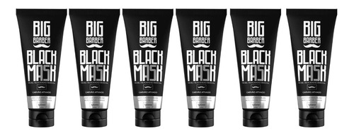 Kit 6 Mascara Removedora De Cravos Carvão Ativado Black Mask