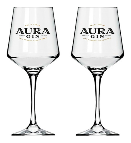 Imagen 1 de 4 de Combo Dos Copas Brunello In Tonic Aura Gin 490ml