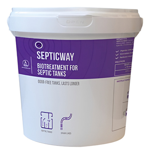 Septicway 5kg Biotratamiento De Fosas Septicas, Drenaje Y...