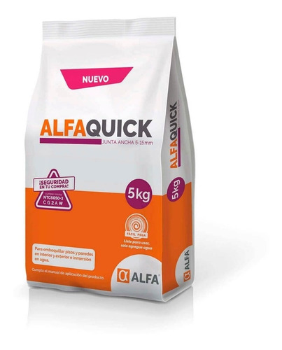 Alfaquick Junta Ancha Hueso 5 Kg Alfa