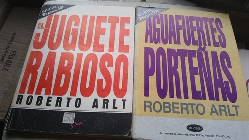 Roberto Arlt Lote X 2 Libros Colección Página 12 (c287)