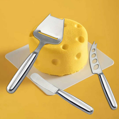Conjunto De 3 Peças De Facas Para Manteiga E Pão,