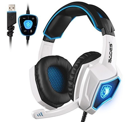 Auriculares P/videojuego 2017 Sades Spirit Wolf 7.1 Estéreo